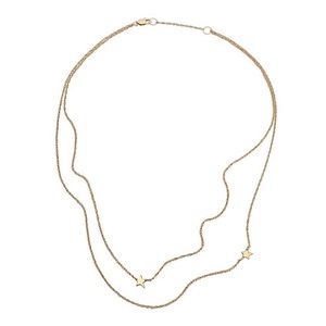 💫 Jennifer Zeuner Double Star necklace gold